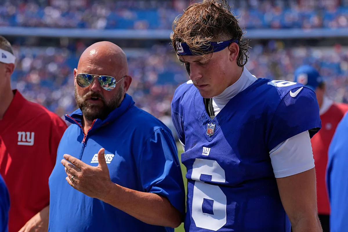 Jaxson Dart smiles as SEC coach considered big favorite to be New York Giants' Brian Daboll replacement