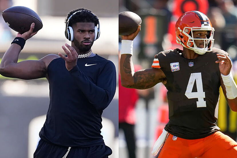 Fans fear that Deshaun Watson is mentoring Shedeur Sanders and may be a bad  influence | Marca