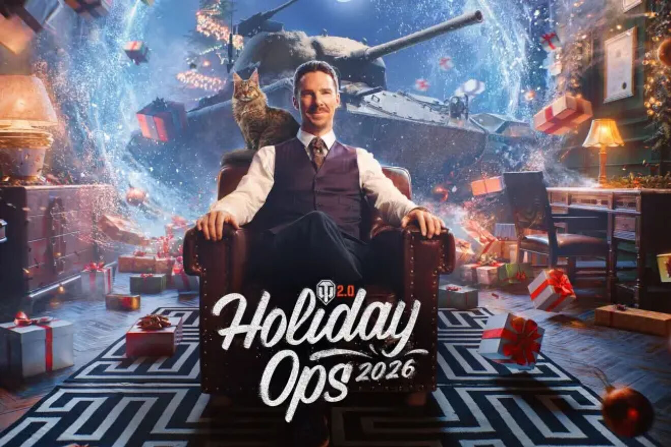 Benedict Cumberbatch in World of Tanks Festive Operations 2026.