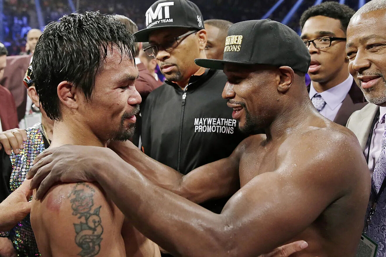 Manny Pacquiao and Floyd Mayweather