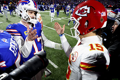 Patrick Mahomes undefeated playoff record against Josh Allen fuels fan wars  on what really cements greatness | Marca