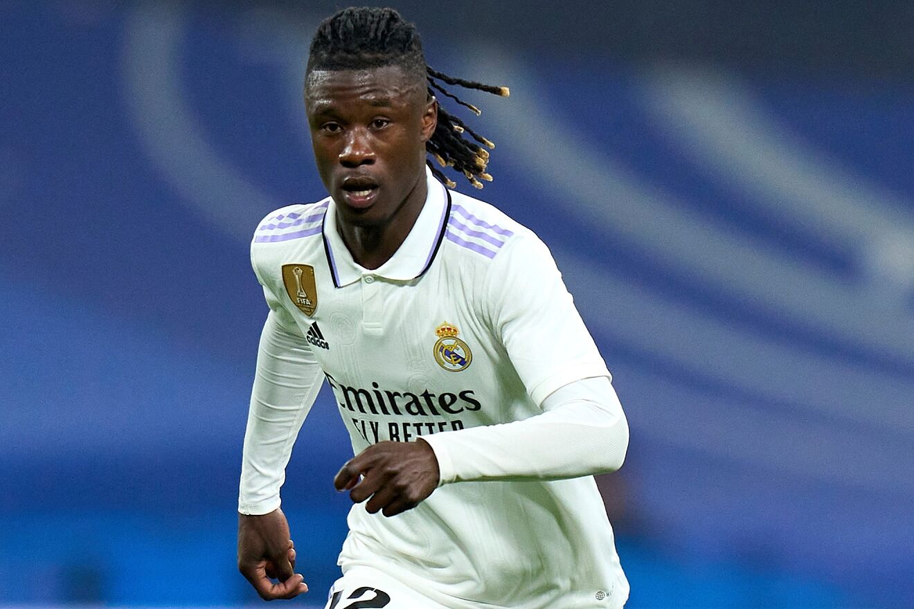 Camavinga, en un partido con el Real Madrid