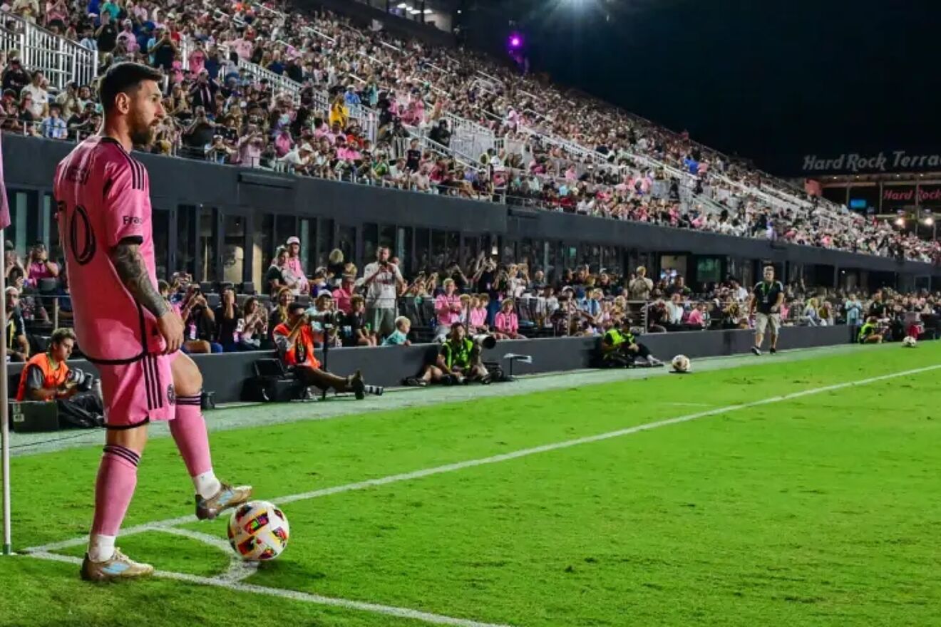 Messi, during a match with Inter Miami