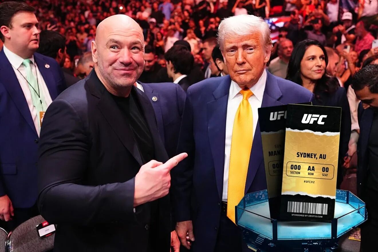 Dana White and Donald Trump announce 85,000 free tickets to UFC 250.