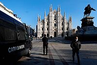 La Piazza del Duomo, en Mil�n.