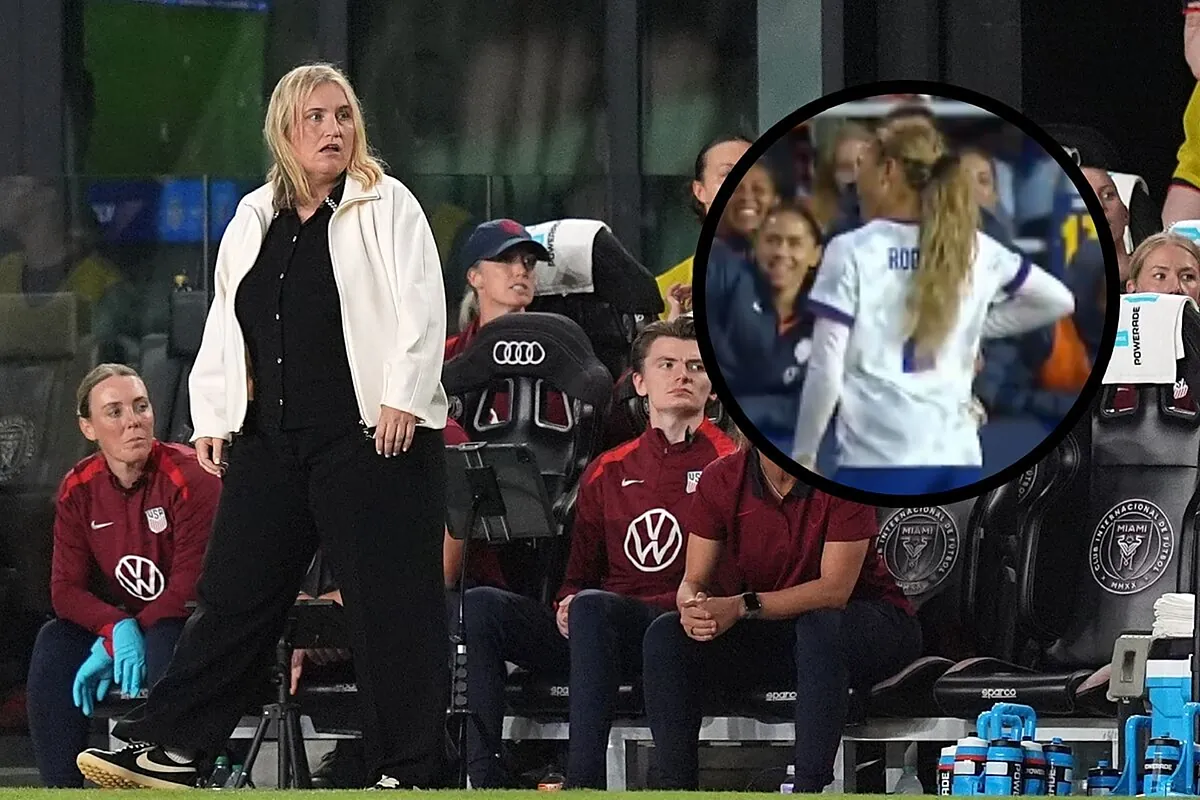 Trinity Rodman makes coach Emma Hayes dance during a match and they light up social media with the famous 'Sexy Dexy'