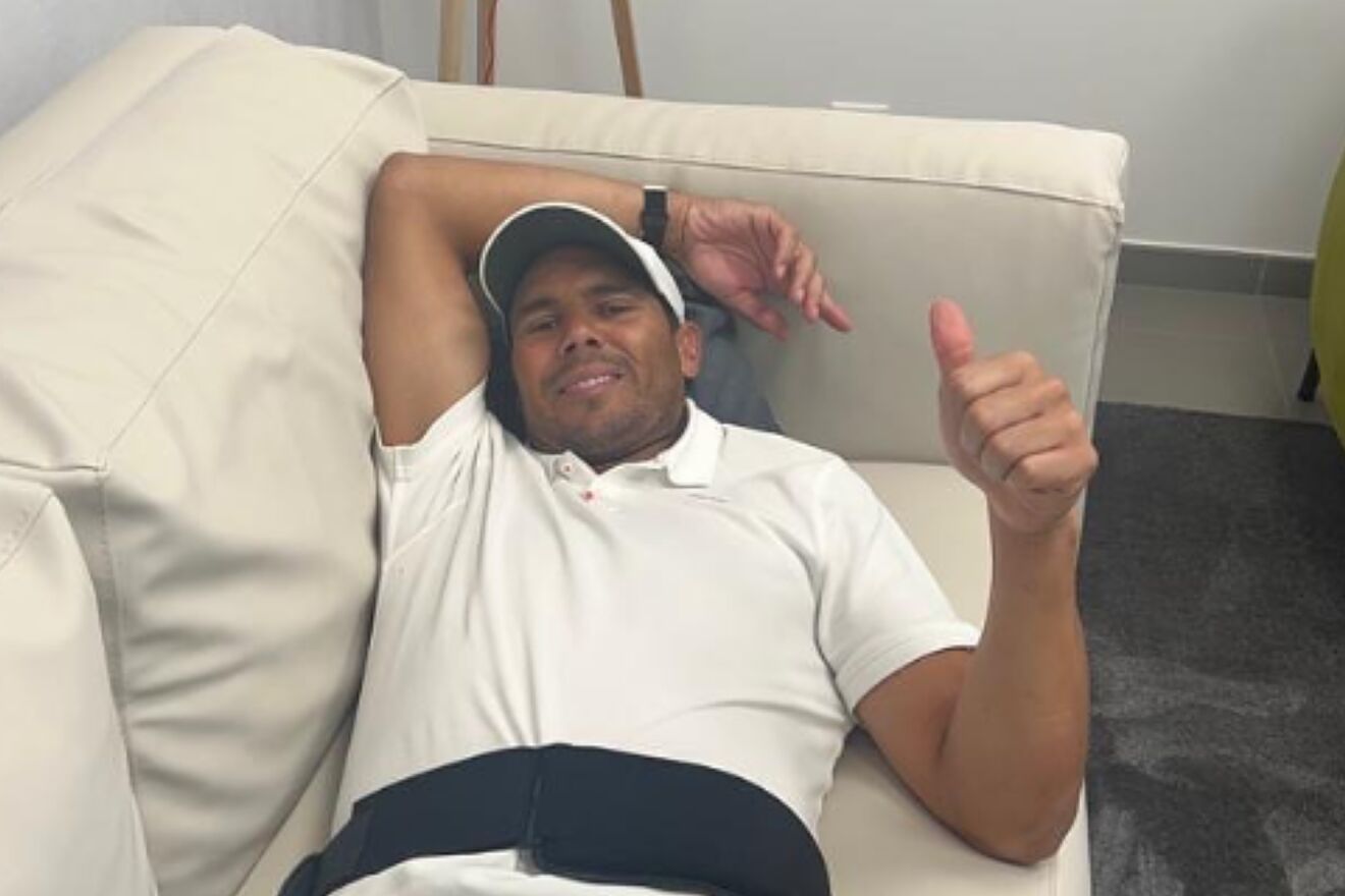 Nadal, despu�s de la operaci�n