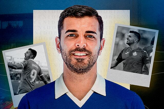 La imagen con la que el Fuenlabrada ha anunciado el fichaje de �ngel Rodr�guez.