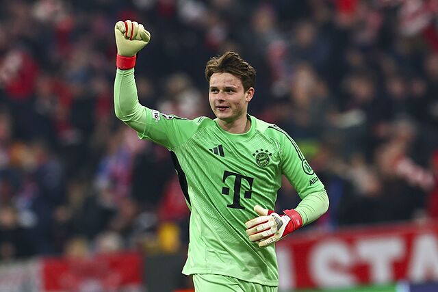 Jonas �rbig, durante un partido con el Bayern