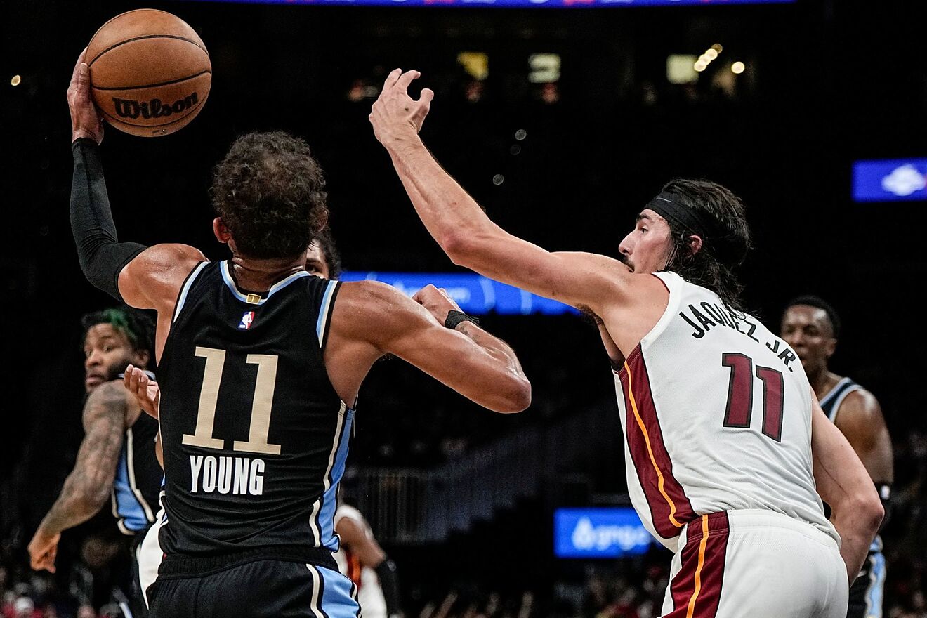 Bam Adebayo, rookie Jaime Jaquez Jr. lead depleted Heat past Trae...