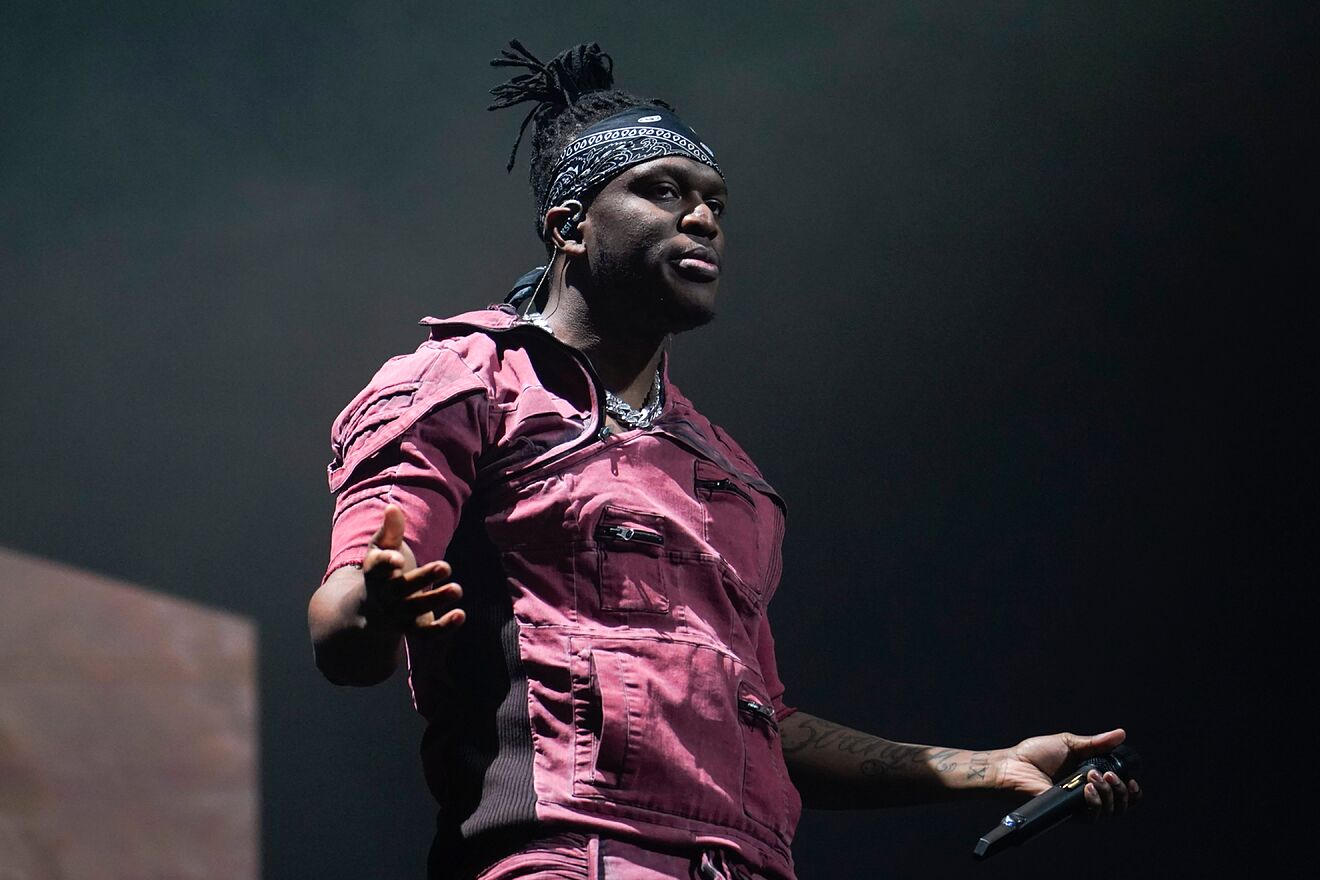 KSI during a concert.