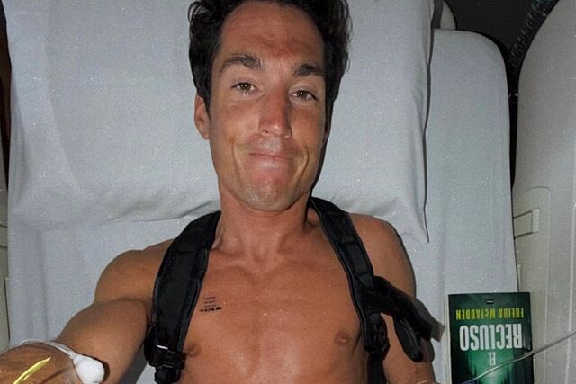 Aleix Espargar�, en el hospital.