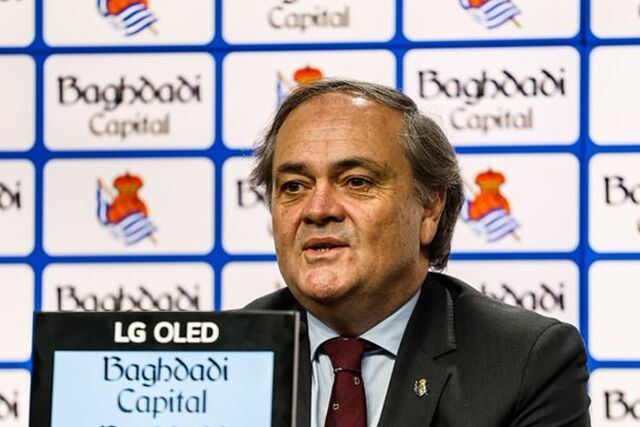 Jokin Aperribay, durante la rueda de prensa explicativa sobre las entradas para la final.