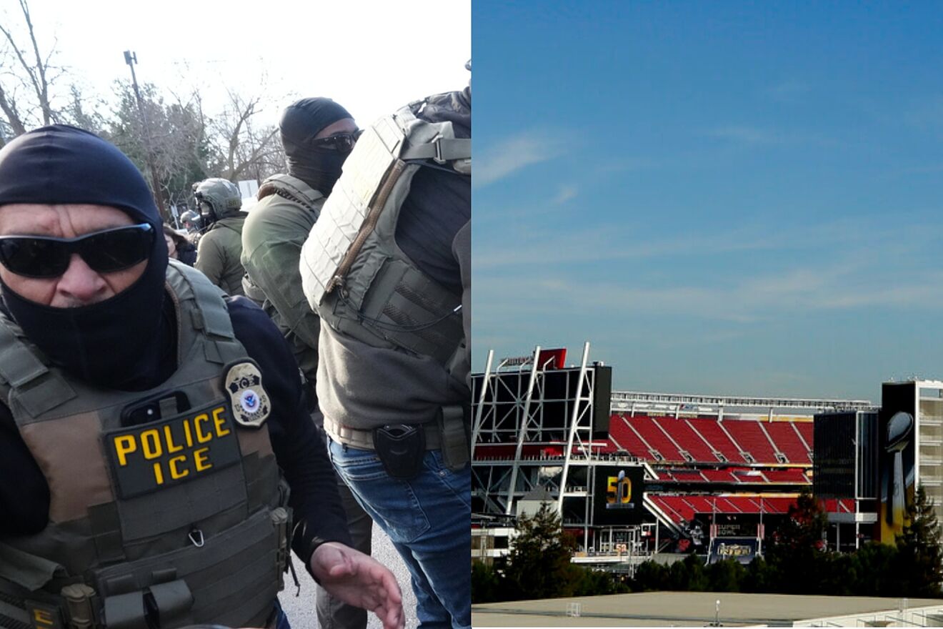 DHS confirmed ICE presence at Levi's Stadium for Super Bowl LX.