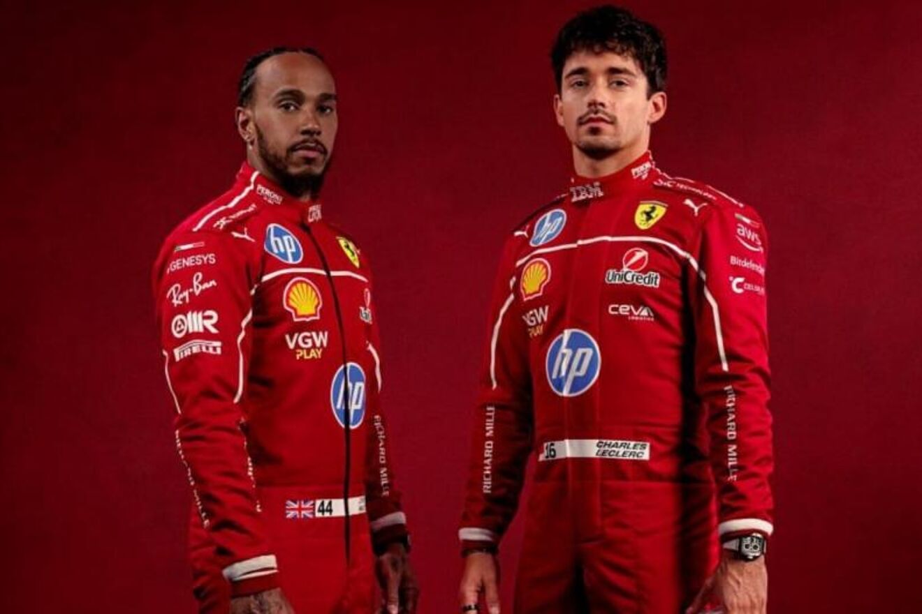 Lewis Hamilton and Charles Leclerc