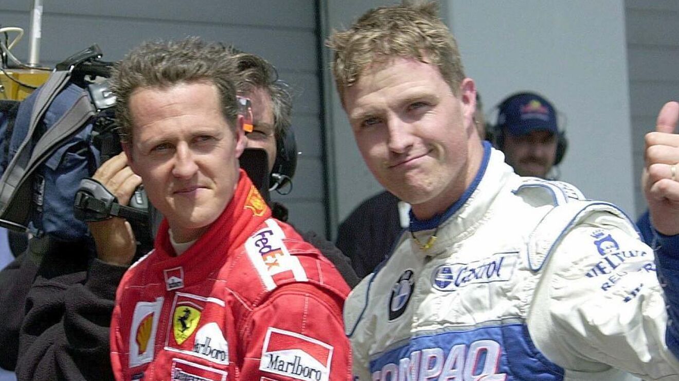 Michael y Ralf Schumacher, juntos en la F1 en 2001.