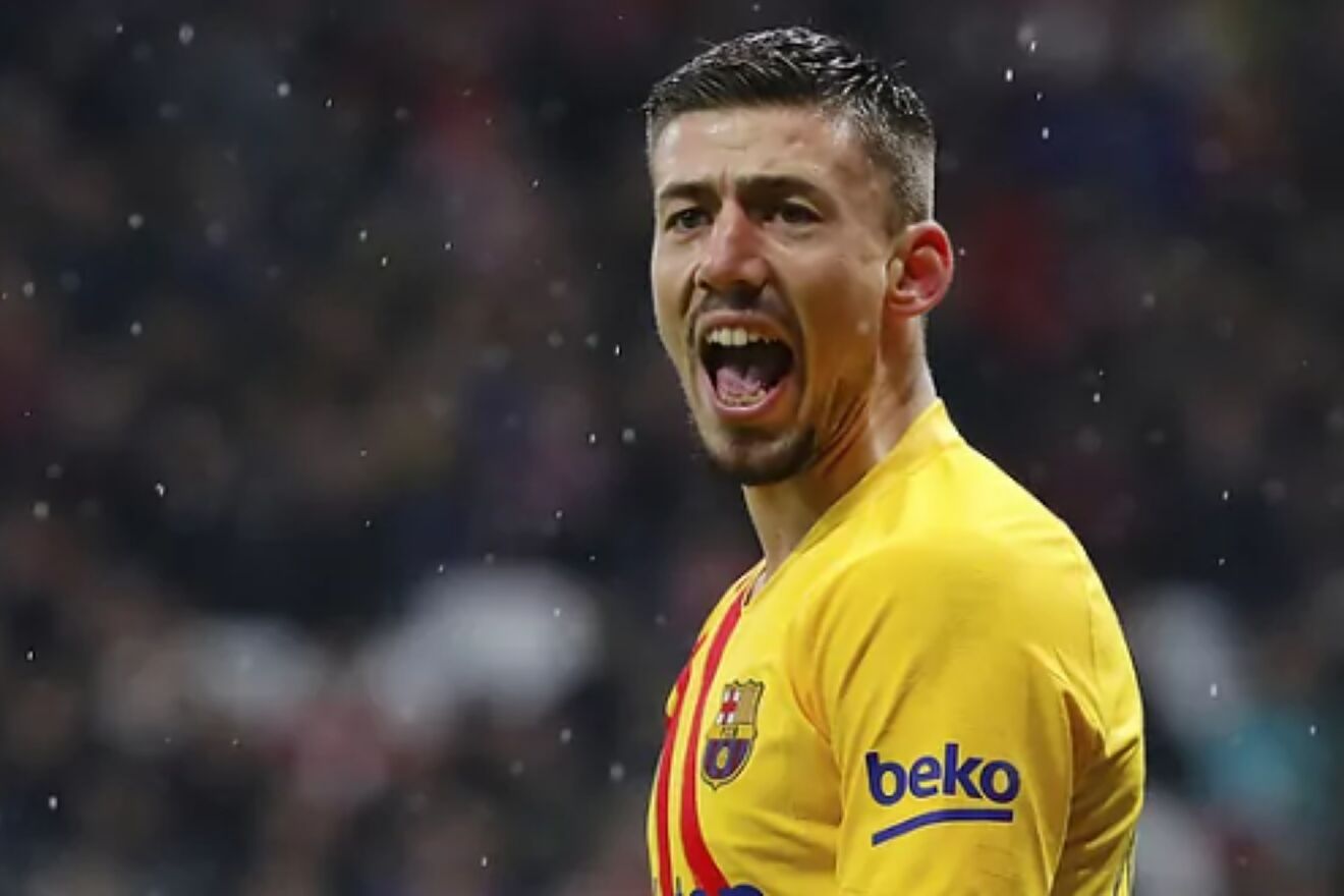 Cl�ment Lenglen en un partido con el FC Barcelona