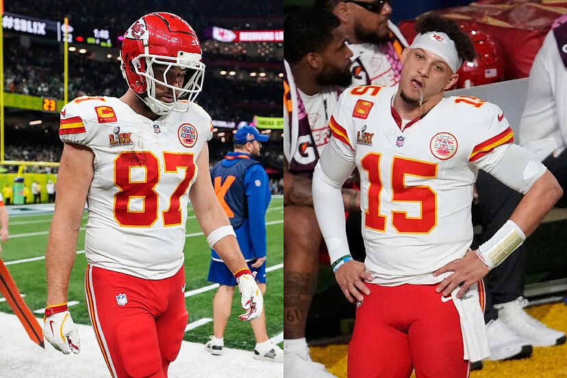 The emotional hug between Patrick Mahomes and Travis Kelce after Super Bowl LIX: The end of an era? | Marca