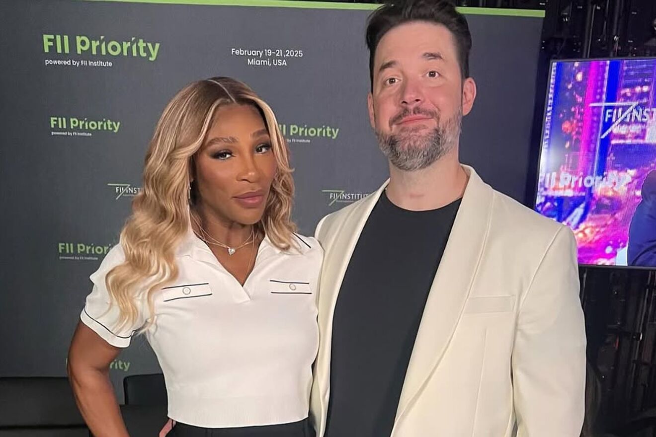 Serena Williams is swept up by Beyonc�'s power while Alexis Ohanian...
