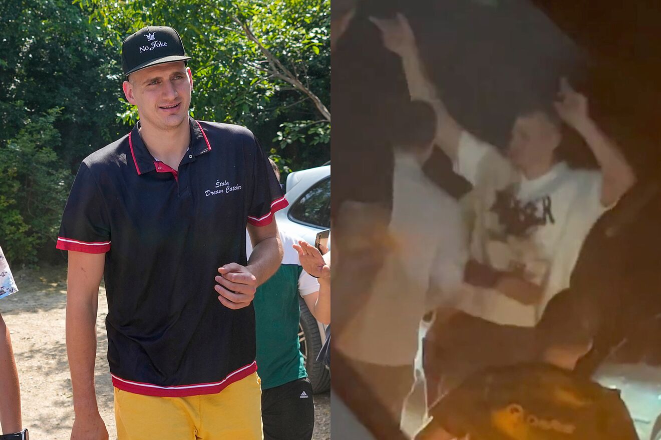 Jokic has to be dragged out of the streets