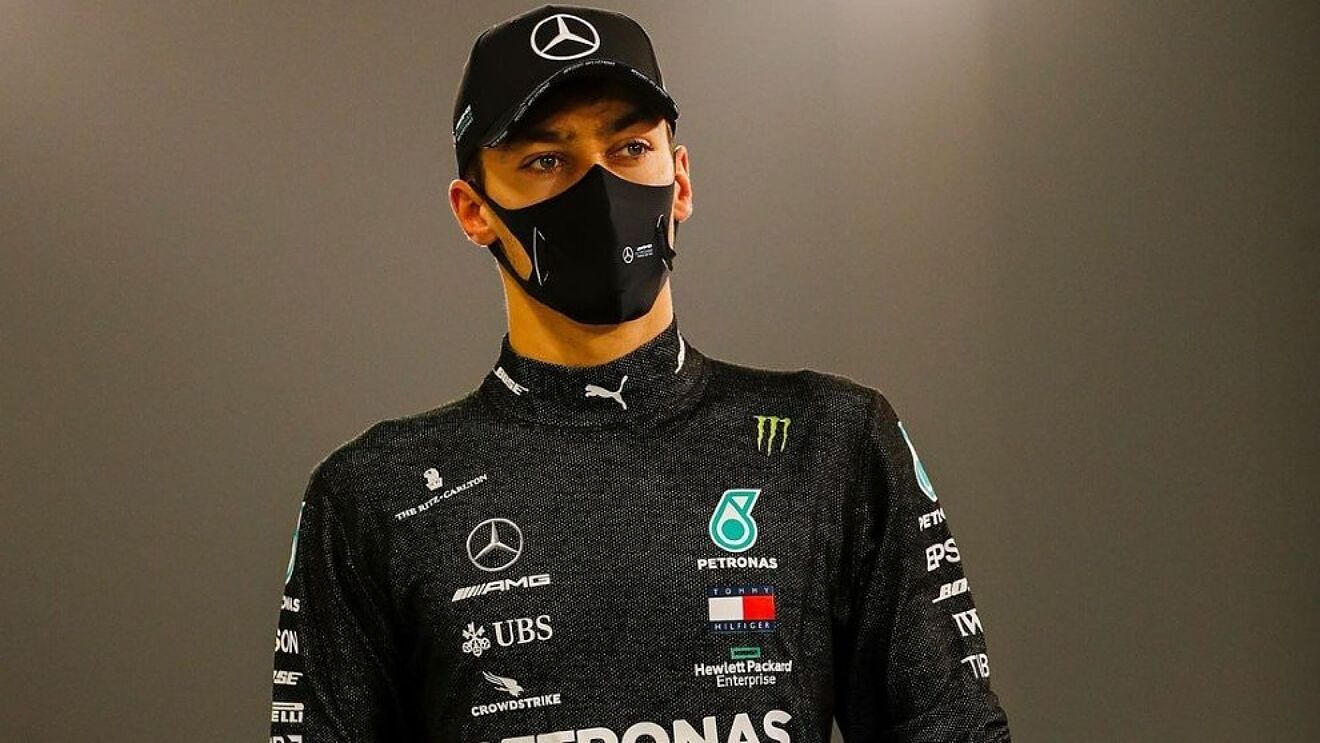 George Russell, en Sakhir.