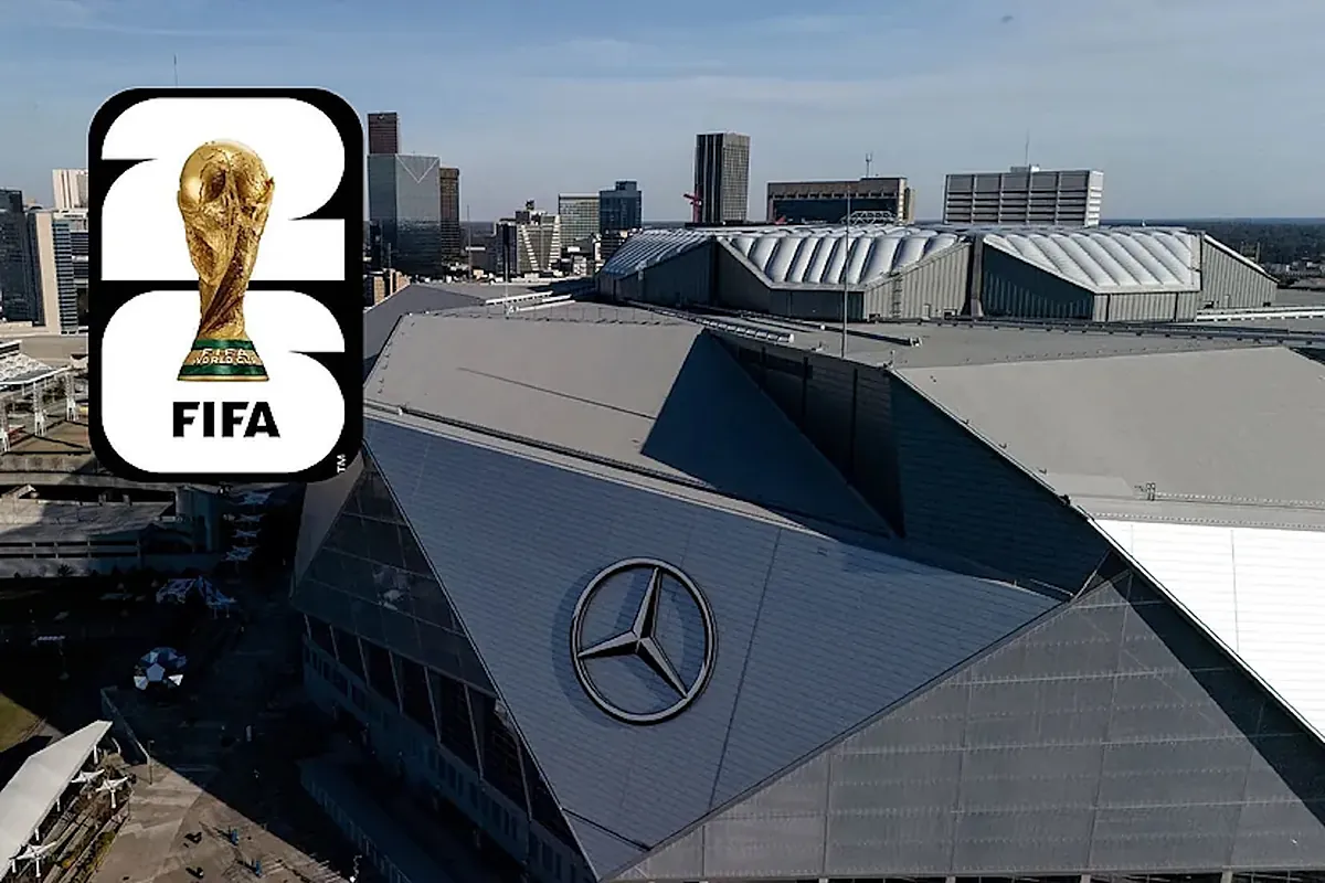 Why do NFL stadiums not comply with FIFA rules for the 2026 World Cup?