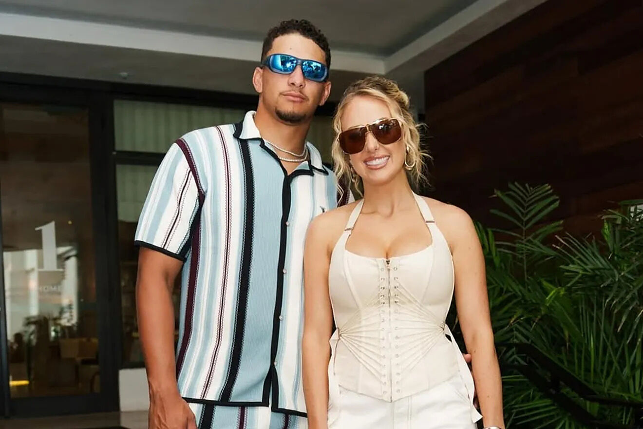Patrick Mahomes and Brittany Mahomes