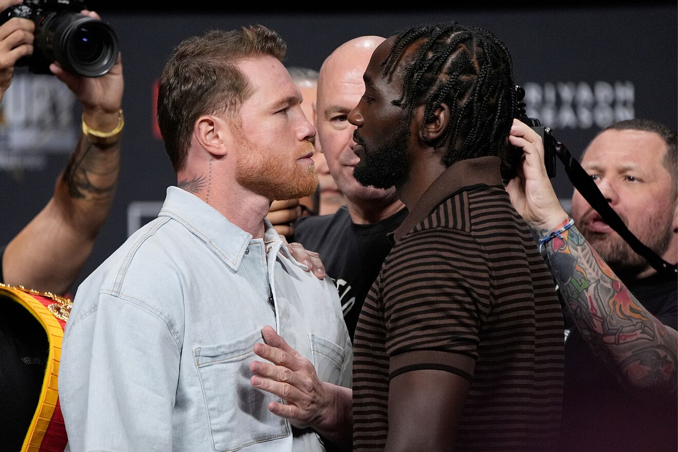 Canelo Alvarez and Terence Crawford's final face-off before their...