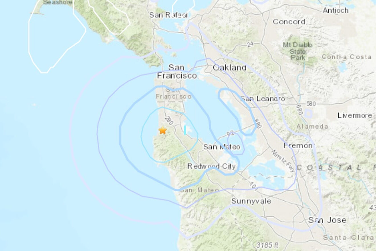 San Francisco earthquake magnitude 3.5 felt across the bay, reports of