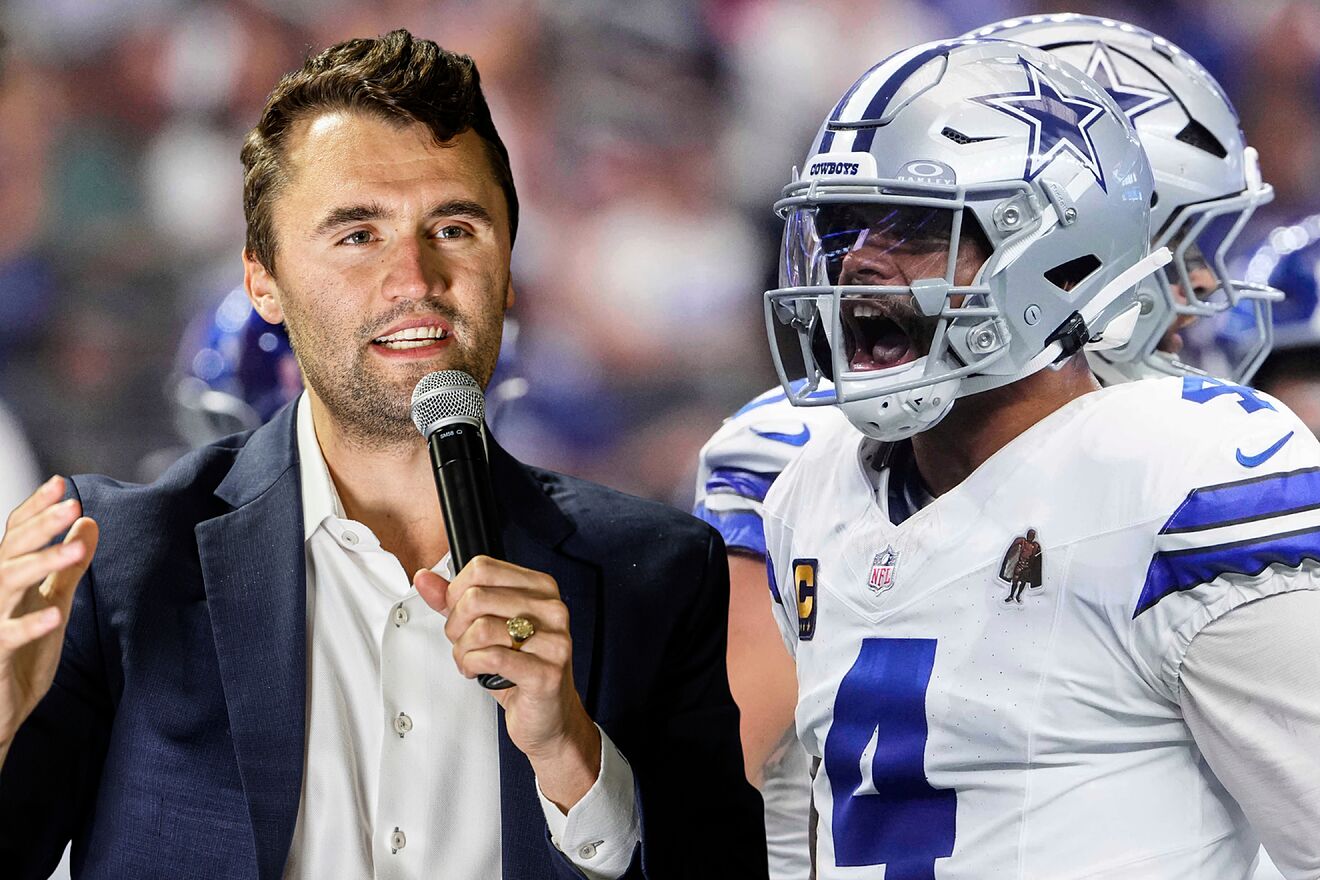 The Dallas Cowboys honored Charlie Kirk before their game against the New York Giants at AT&T Stadium