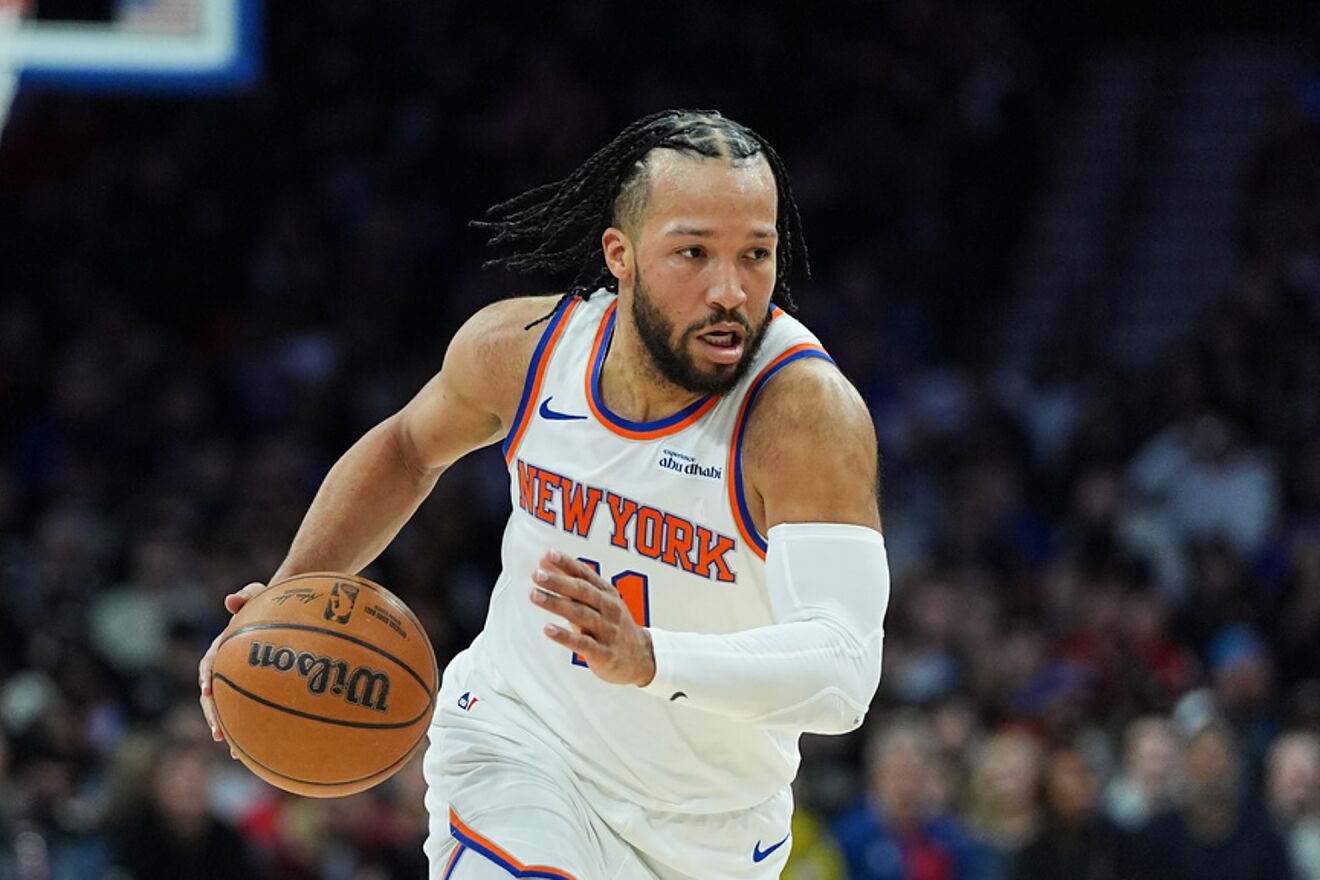 New York Knicks' Jalen Brunson plays