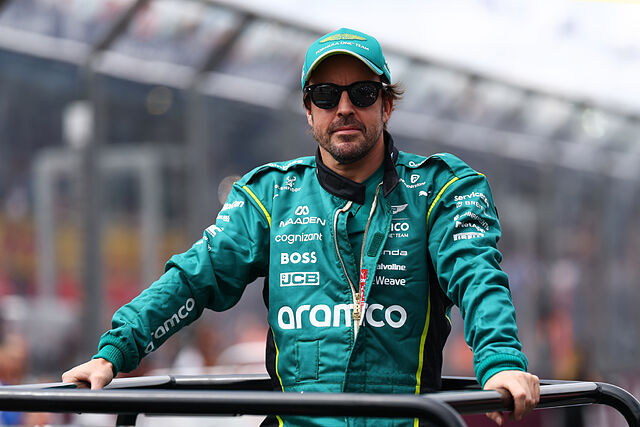 Fernando Alonso, durante un gran premio del curso 2026 de F1.
