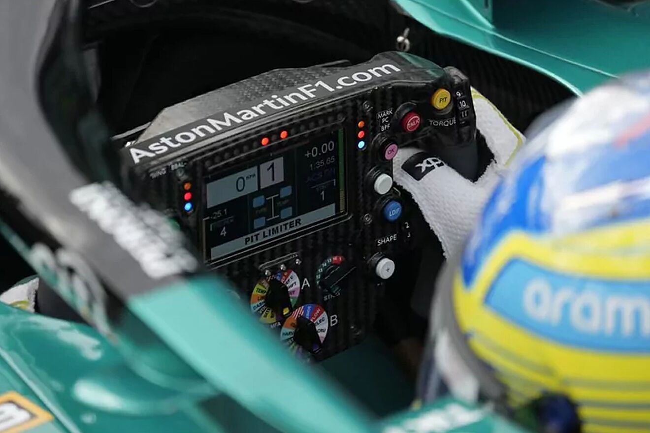 Fernando Alonso's Aston Martin