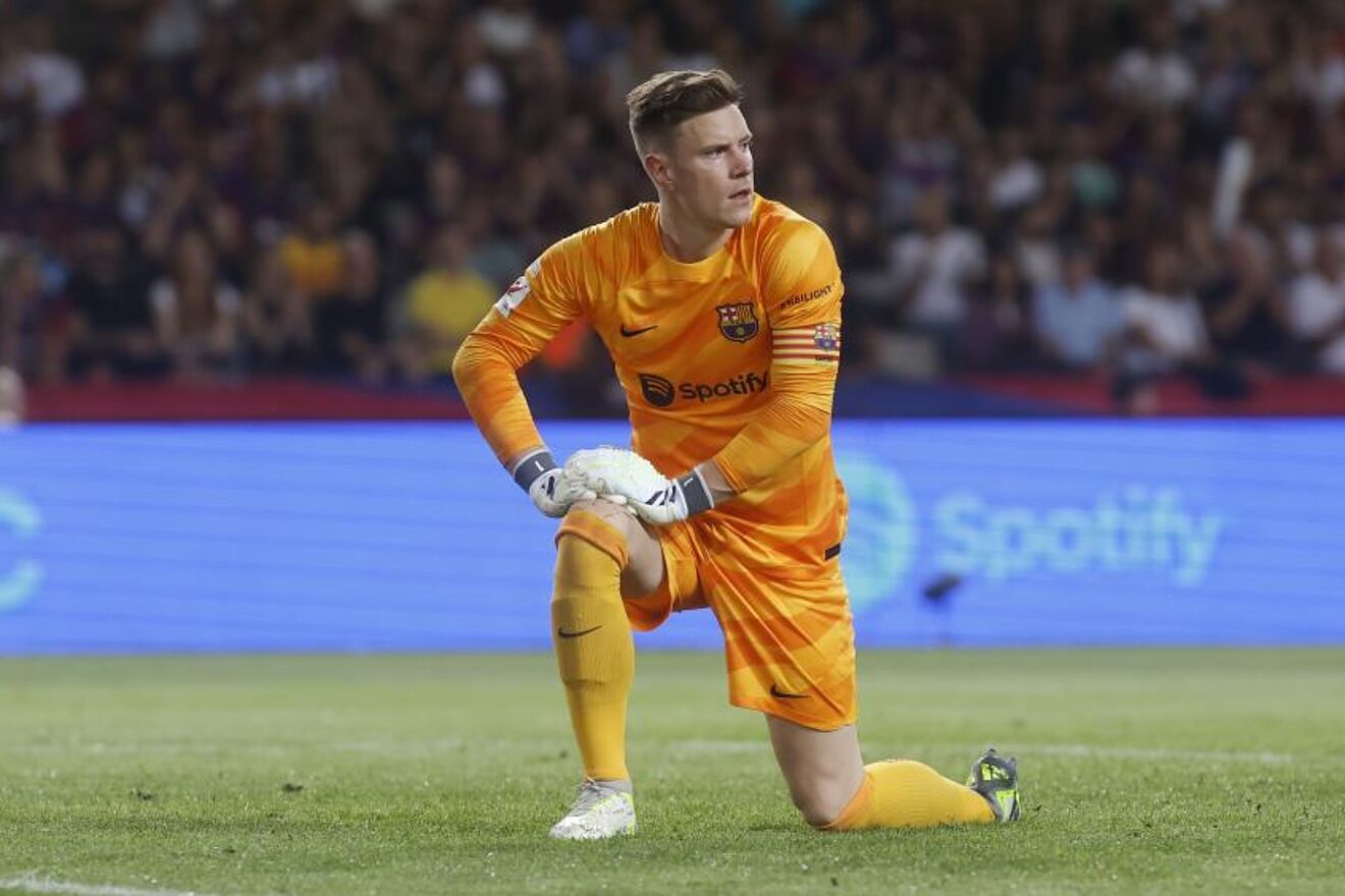 Ter Stegen, en un encuentro de esta temporada de LaLiga.