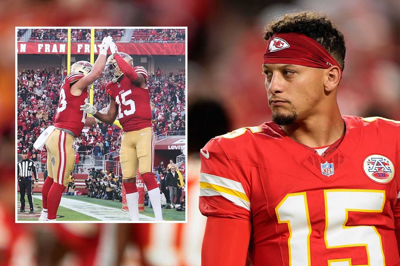 49ers players & Patrick Mahoes - Kansas City Chiefs