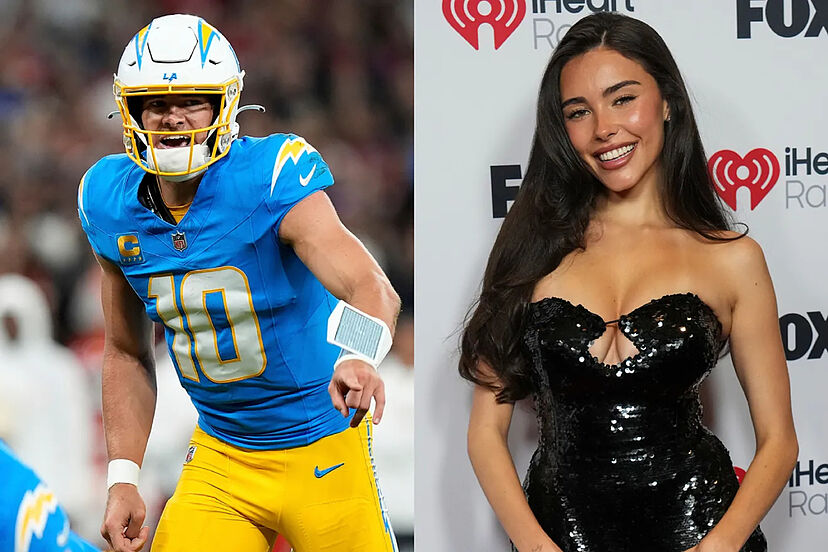 Fans read Justin Herbert's playoff feelings from viral Grammys photo with Madison Beer | Marca