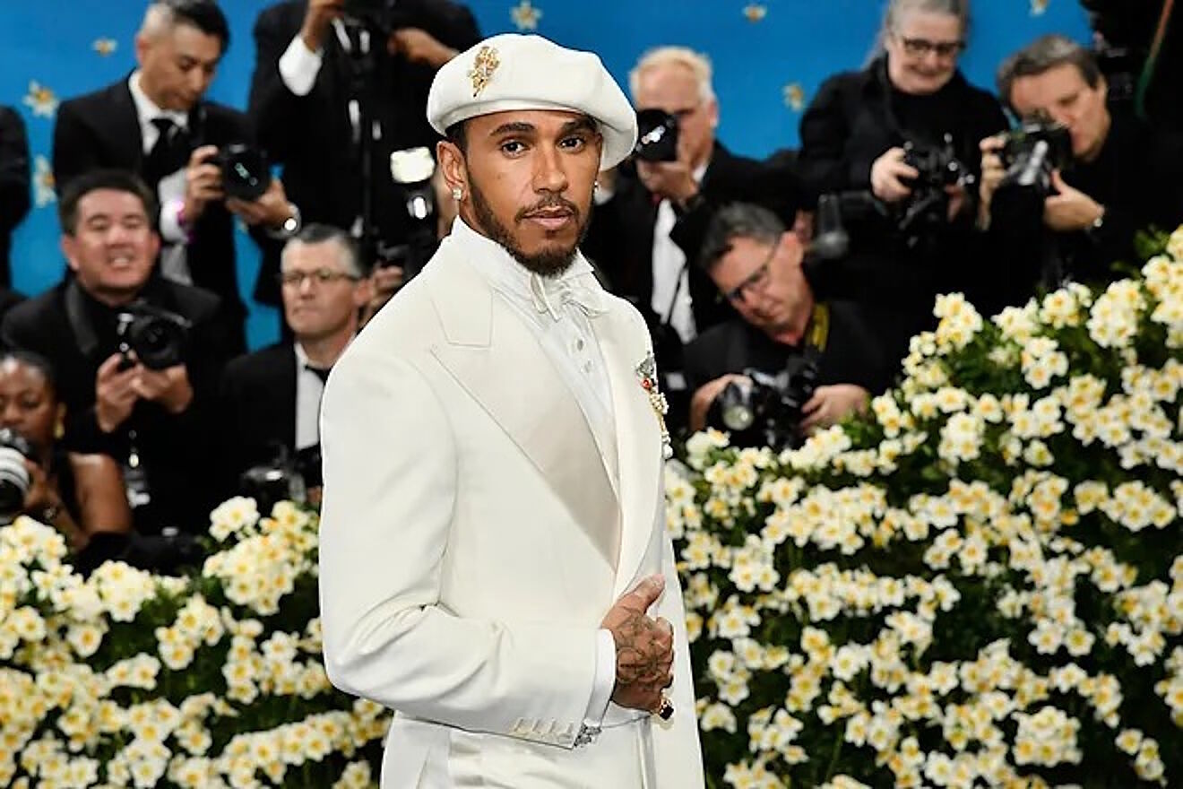 Lewis Hamilton co-hosts Met Gala 2025 FErrari F1 Formula 1 celebrities...