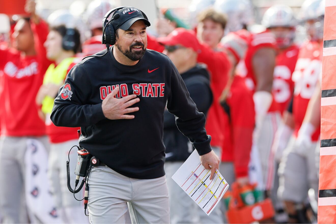 Ohio State head coach Ryan Day