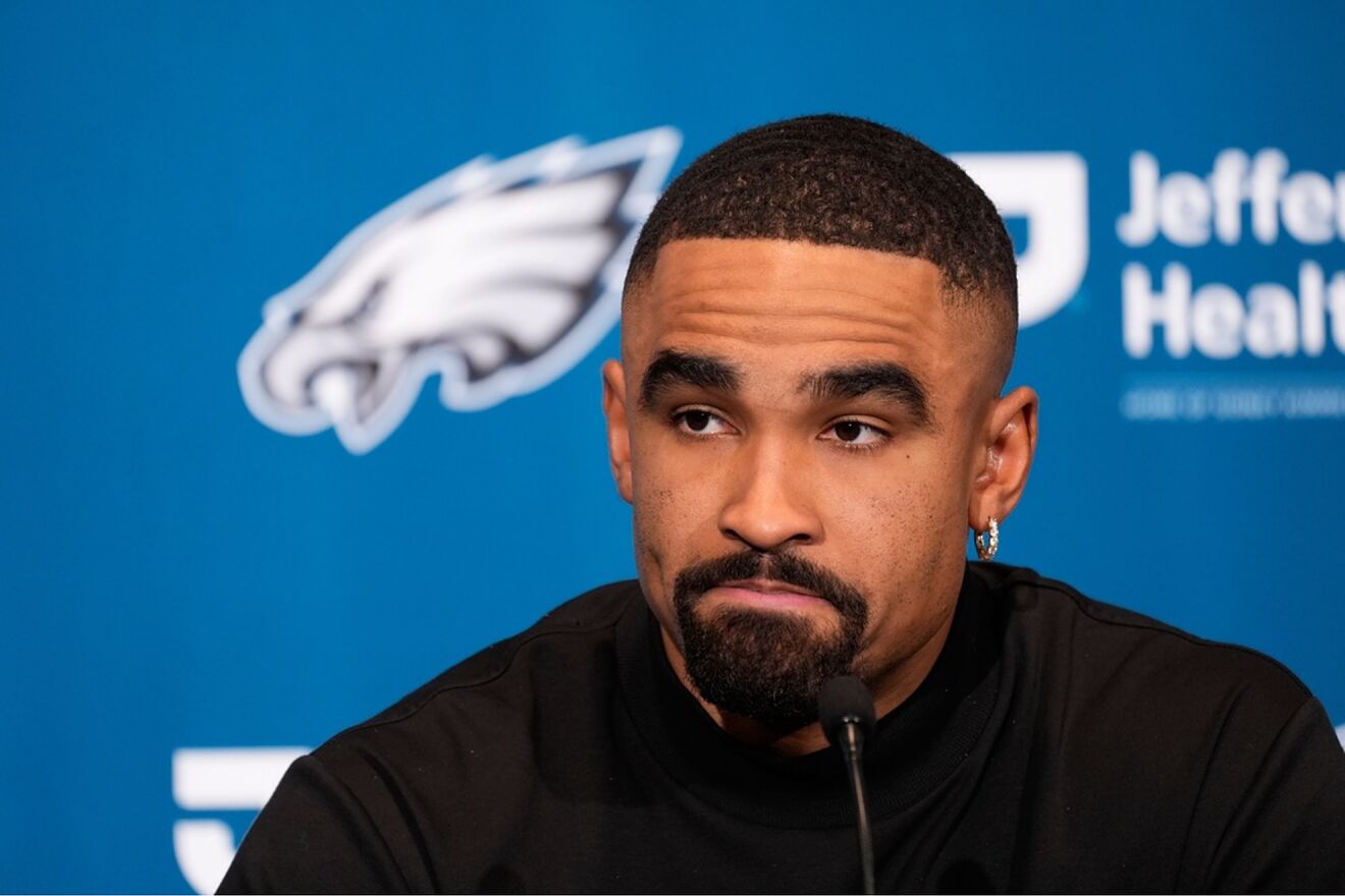 Philadelphia Eagles quarterback Jalen Hurts topped the unwanted list...