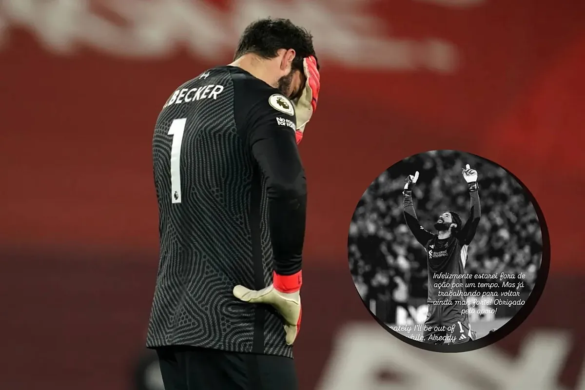 Trouble for Ancelotti: Brazil will be without Alisson for an undetermined period of time