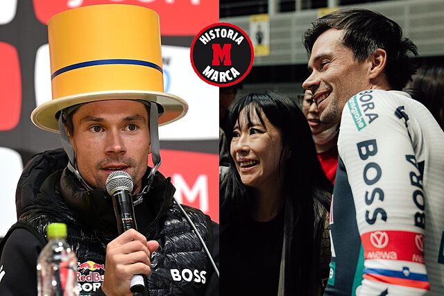 Primoz Roglic, feliz en Jap�n.