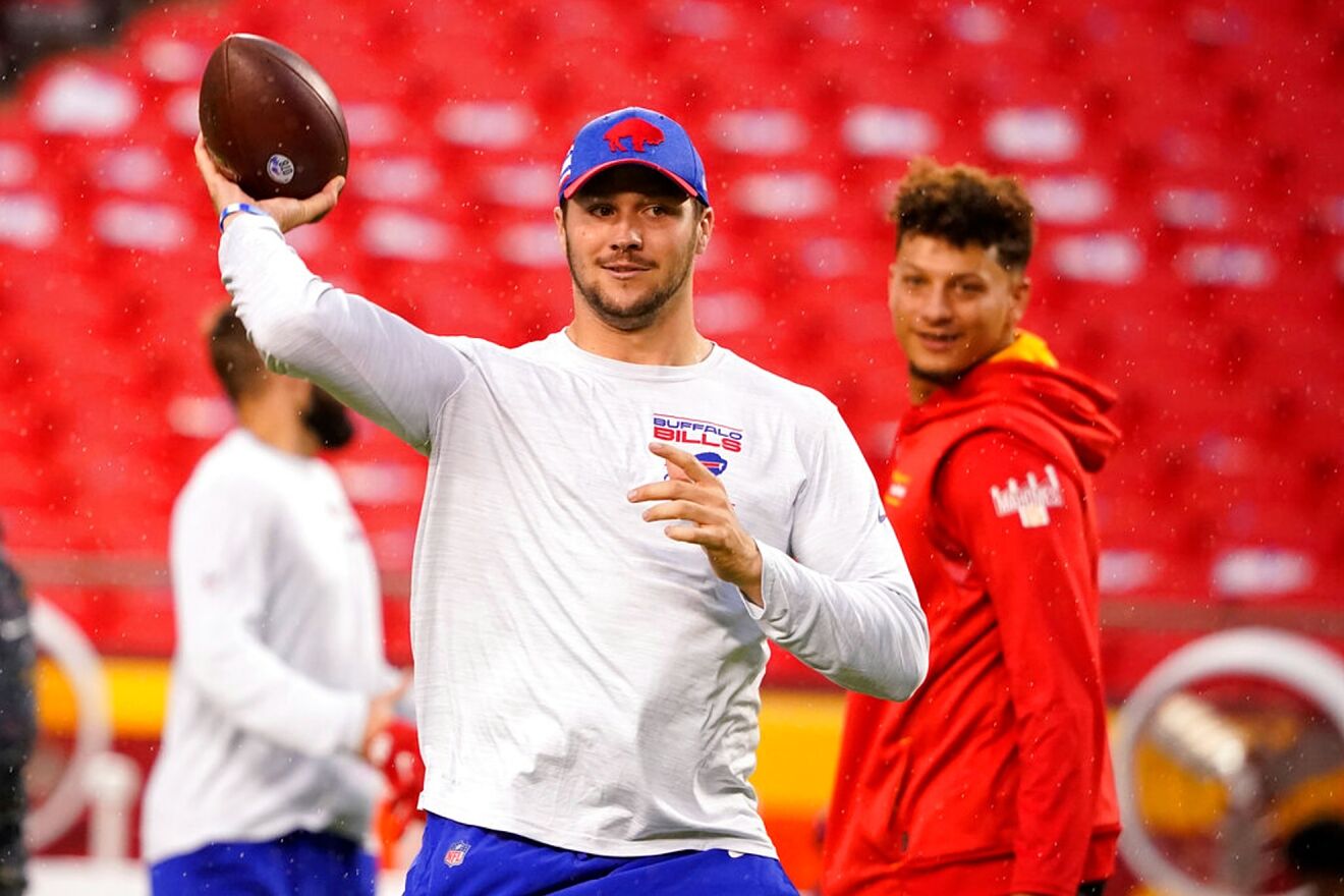 Patrick Mahomes (R) is the odds-on favorite to win this year's MVP...