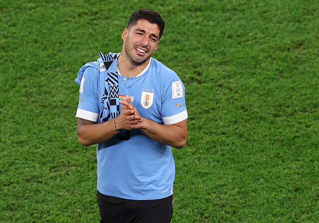Luis Su�rez, durante el partido ante Ghana del Mundial 2022