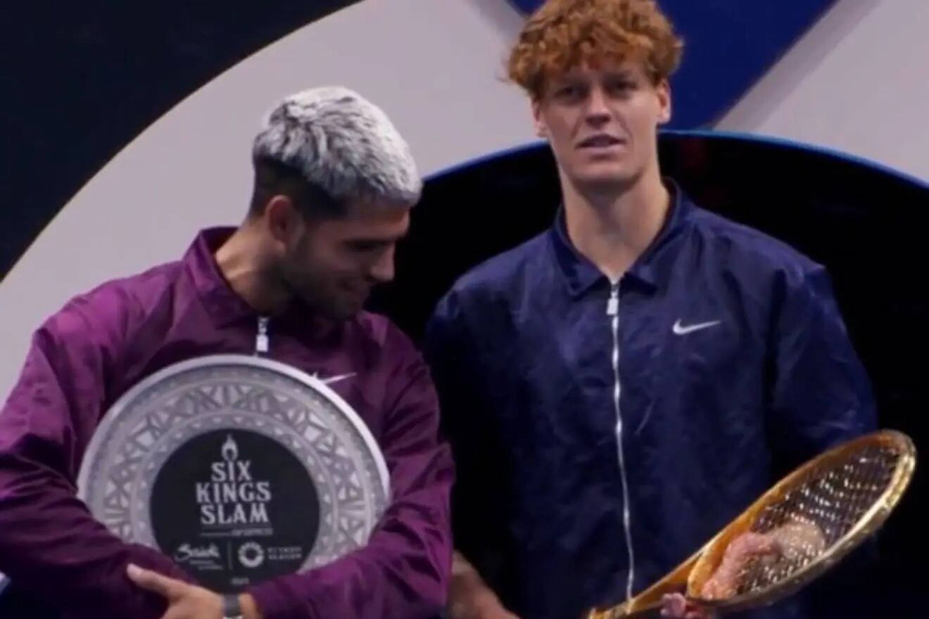 The 250,000 euro gold racket that Sinner takes home and Alcaraz is amazed by