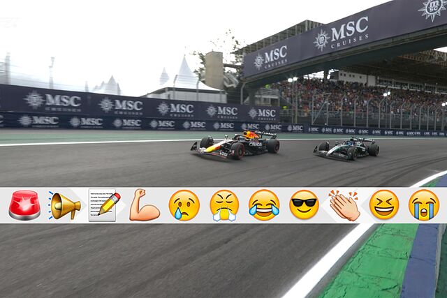 Verstappen pasa a Russell.