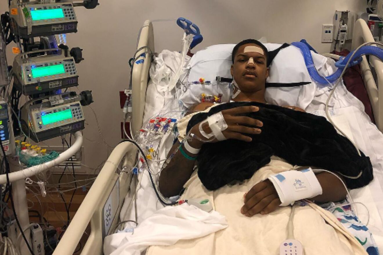 Shareef O'neil when he was in the hospital