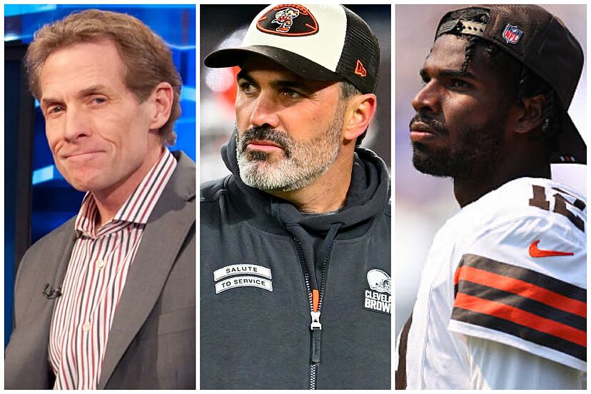 Skip Bayless shouts at Kevin Stefanski's face how he has destroyed Browns  for ignoring Shedeur Sanders | Marca