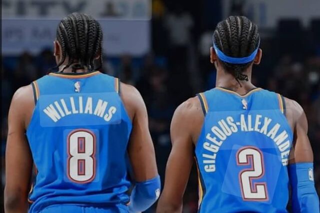 Jalen Williams y Shai Gilgeous-Alexander, las estrellas de los Thunder.
