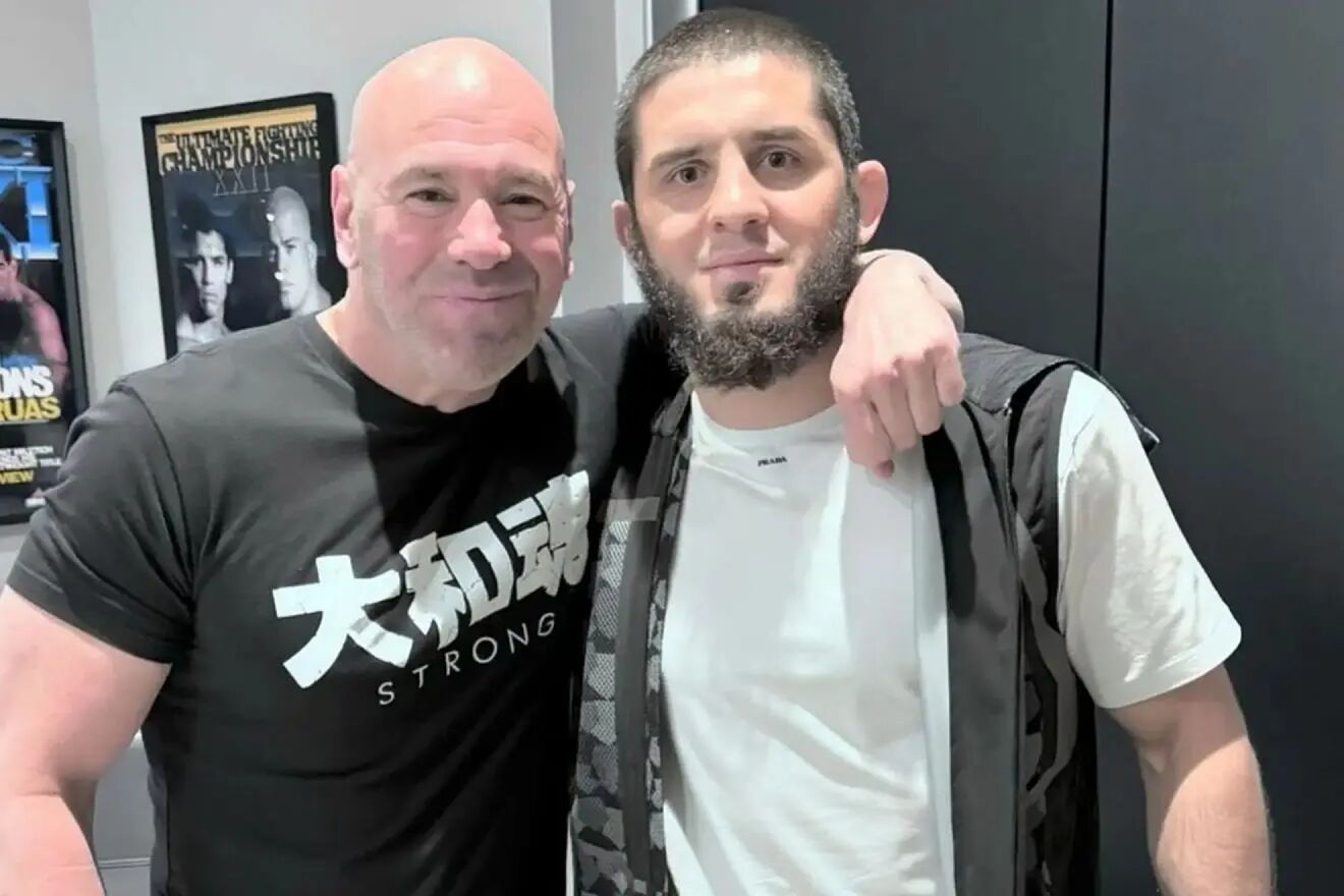 Dana White and Makhachev