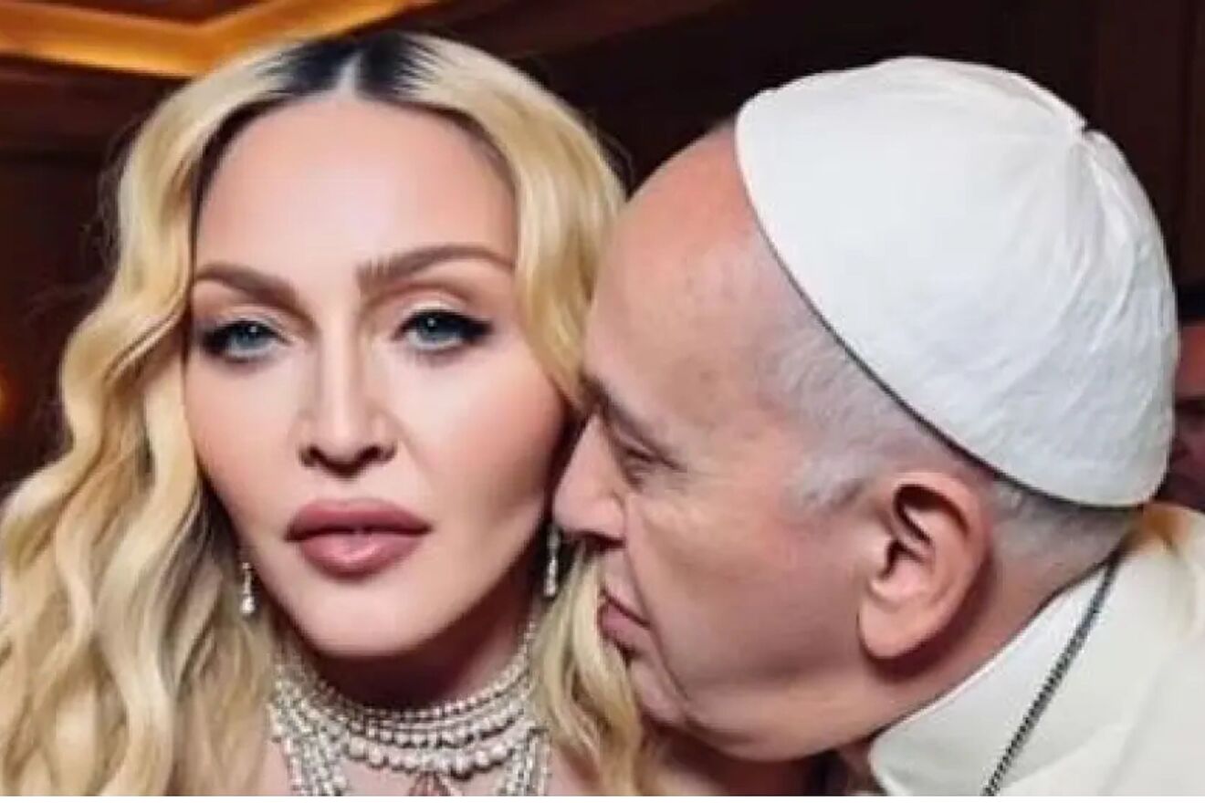 Madonna causes a stir on Instagram by posting two AI-generated photos with Pope Francis: "This is how I go to the weekend..."